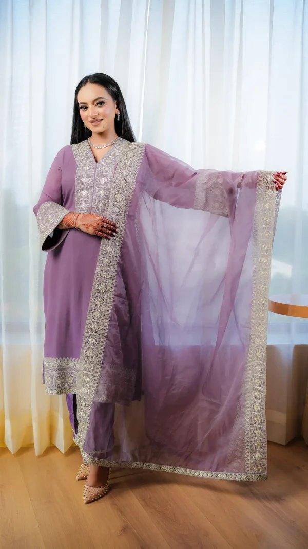 Kavya Unstitched Zari Set with Dupatta